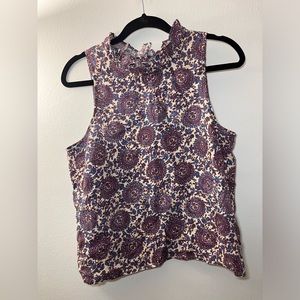 J.Crew Women’s 100% Linen Fleur Top In Floral size Small